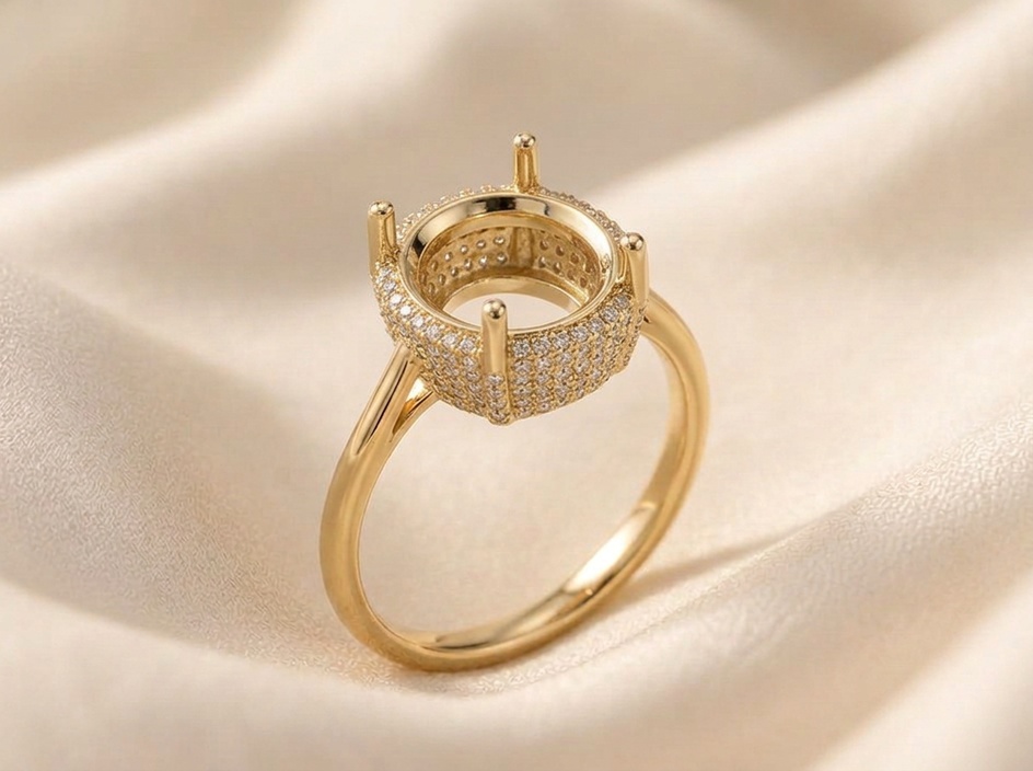 Pavé crown setting